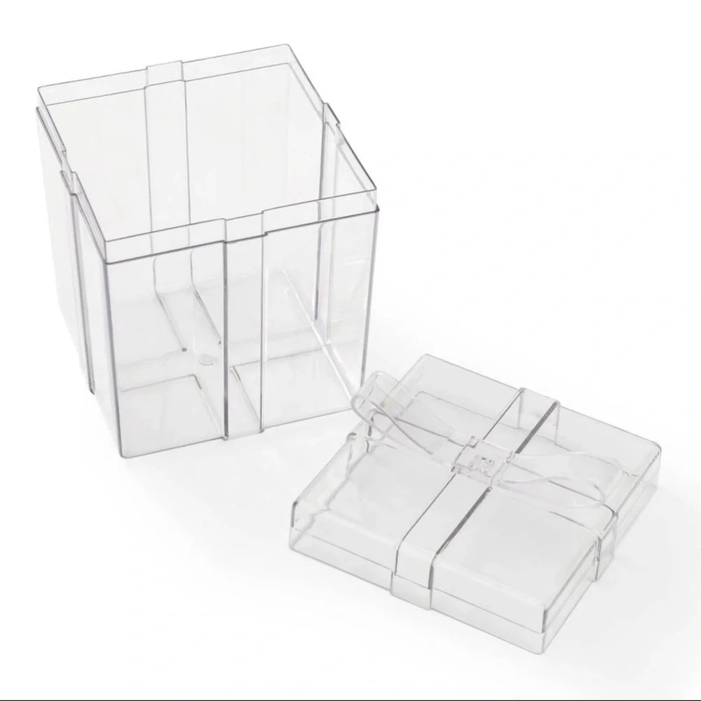NWT Acrylic Clear Square Gift Box, Target Bullseye Playground 2025 Collection
